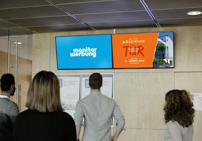 monitorwerbung Tag der offnen Tür an Schulen