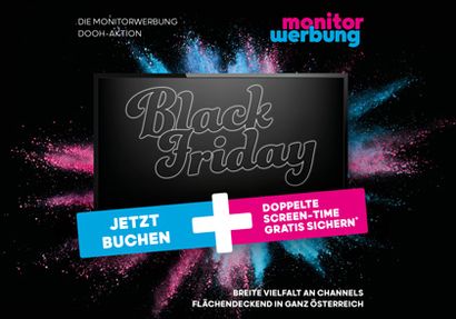 Black Friday Aktion bei monitorwerbung