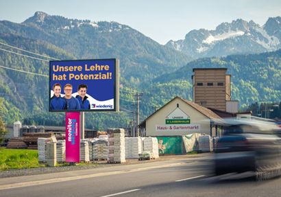 Employer Branding auf der LED Wall Hermagor Ost